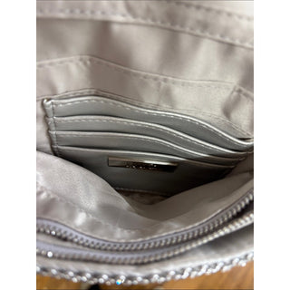 INC International Concepts Silver Rhinestone Shoulder Bag