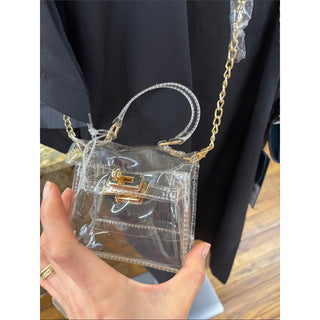 Like dreams Clear Mini Crossbody Bag with Chain Strap