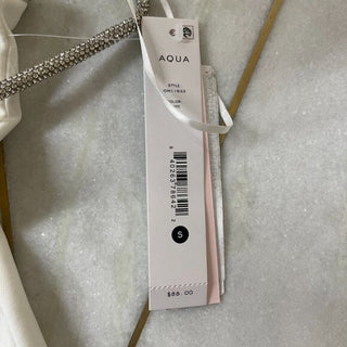 Aqua Elegant Crystal Tank Dress Size S