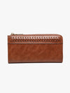 Gia Braided Detail Zip-Top Wallet