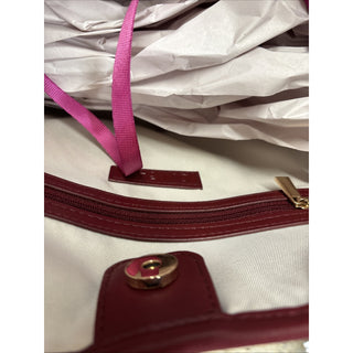 on 34th Woven Wine Shoulder Bag purse