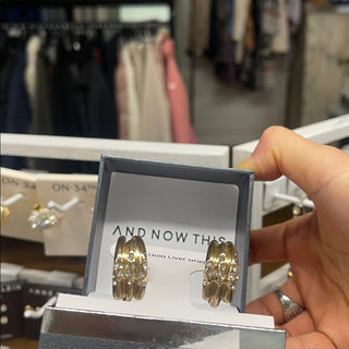 And Now This 18K Gold over brass Earring clip on