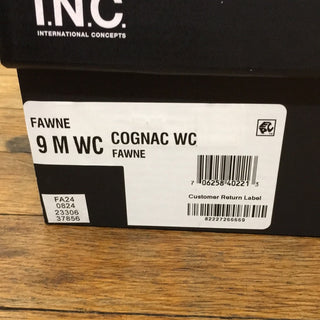 INC International Concepts Women's Brown Leather Knee-High Boots Size US 7.5 M