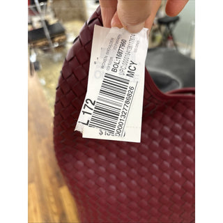 on 34th Woven Wine Shoulder Bag purse