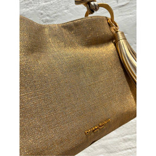 Donna Karan glenwood Metallic Gold Shoulder Bag