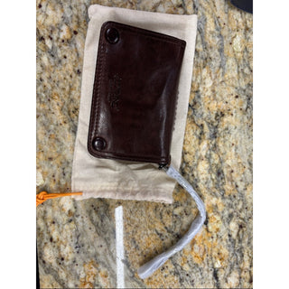 Old trend leather basswood clutch wallet
