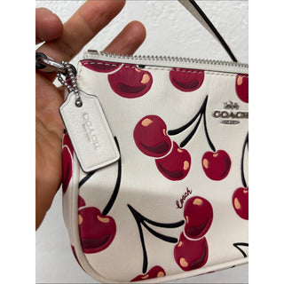 Coach nolita 19 with Red Cherry Print wristlet shoulder bag
