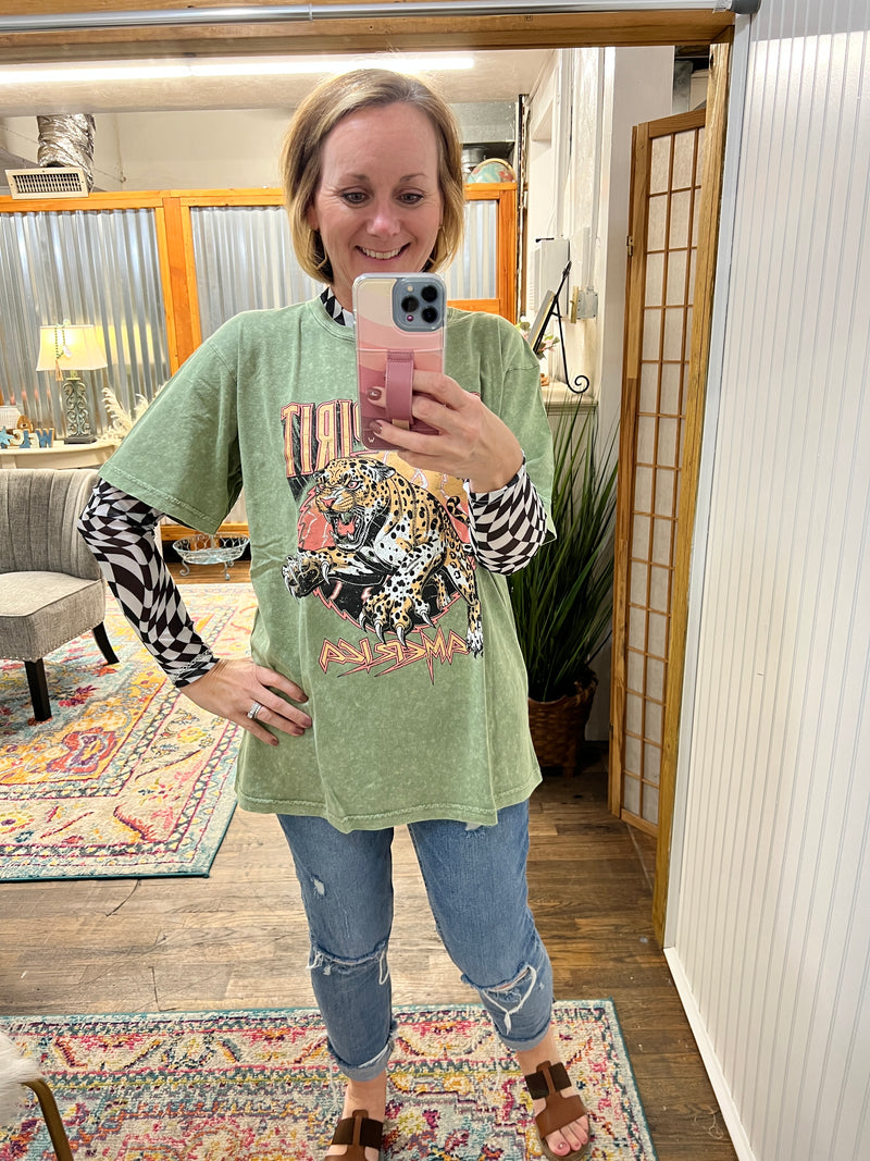 Free Spirit Leopard Tee