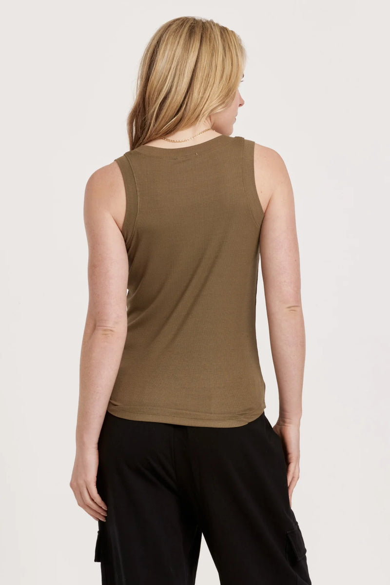 Cleo Ribbed Tank by Another Love