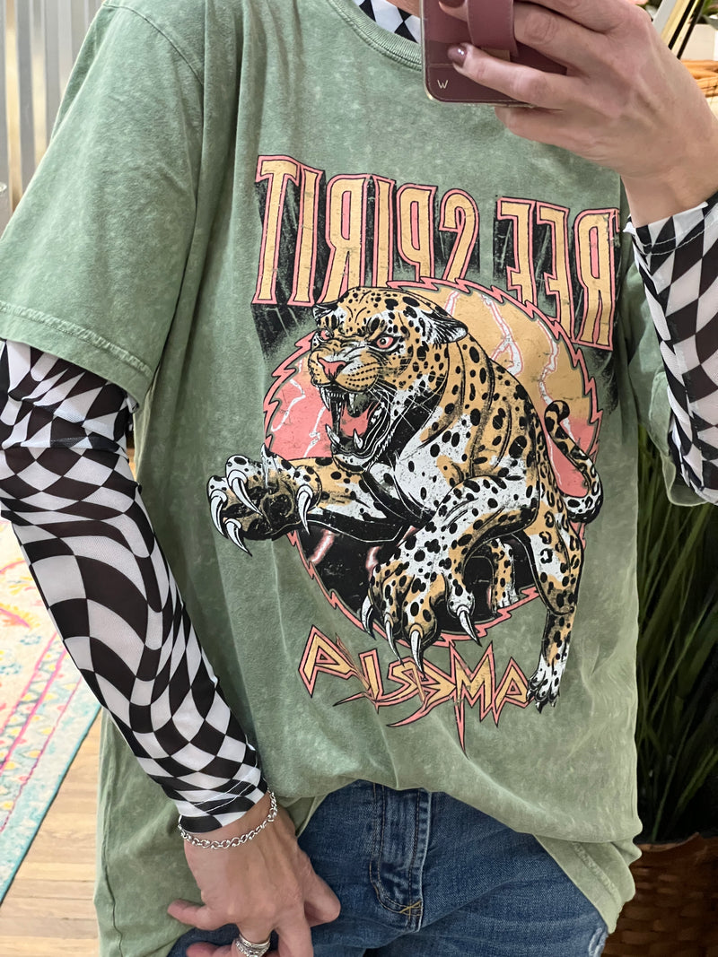 Free Spirit Leopard Tee