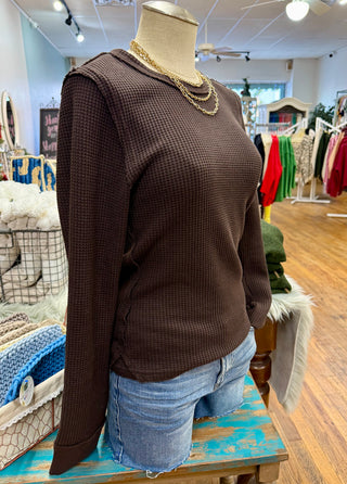 Dear John Ania Chocolate Thermal Top