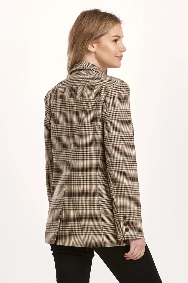 Dear John Clyde Umber Plaid Blazer