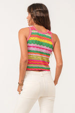 Dear John Amora Tropical Sorbet Crochet Tank