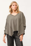 Dear John Mira Dark Olive Oversized Top