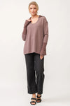 Dear John Tanya Marron Oversized Top