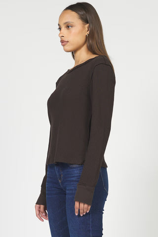 Dear John Ania Chocolate Thermal Top