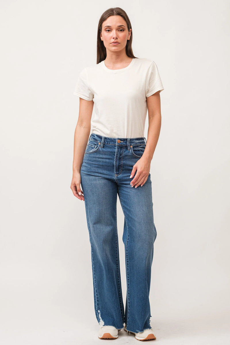 Dear John Fiona Portvell High Rise Wide Leg Jeans