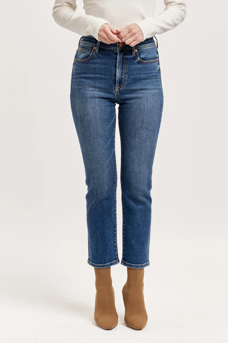 Dear John Frankie High-Rise Midtown Straight Jeans