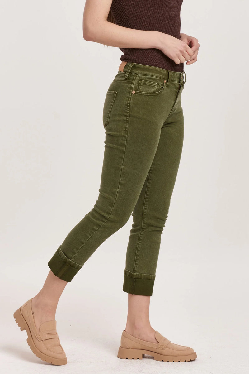 Dear John Blaire Cuffed Army Slim Straight jeans