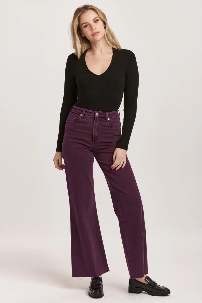 Dear John Fiona Morsaki Purple High Rise Wide Leg Jeans