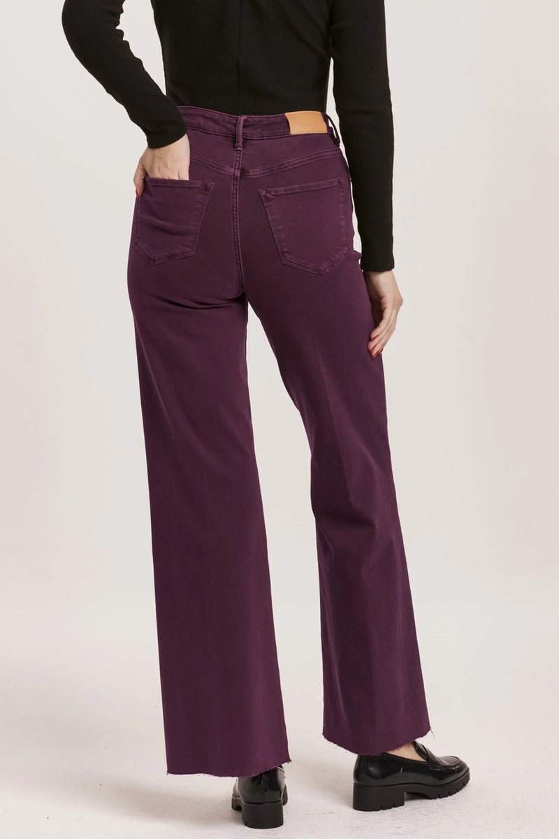 Dear John Fiona Morsaki Purple High Rise Wide Leg Jeans