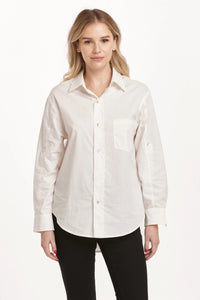 Dear John Lola Oversized White Button Down