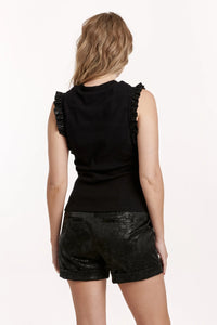 Dear John Bridget Black Sleeveless Top