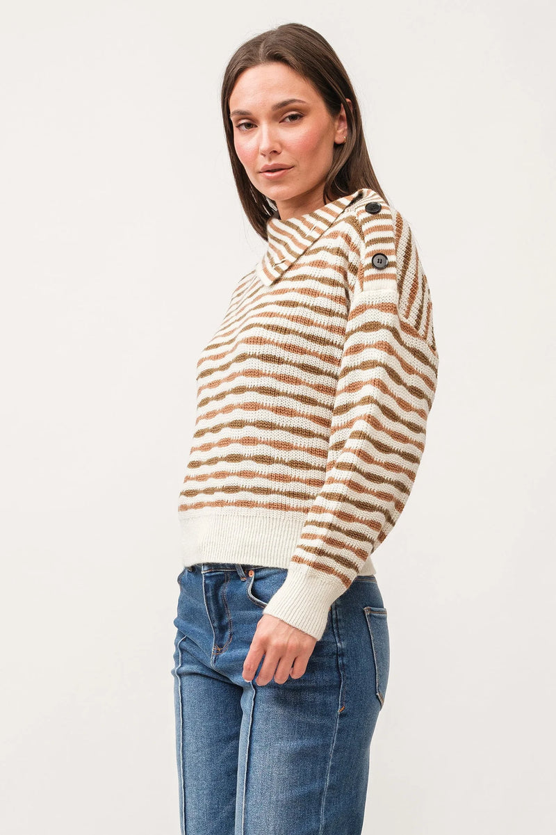 Dear John Ingrid Cafe Stripe Sweater