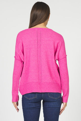 Dear John Clarette Hot Pink Sweater