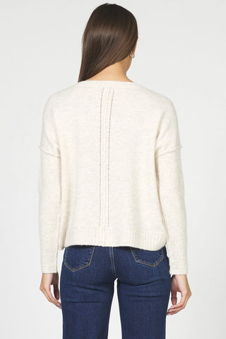 Dear John Ayat Pearl Cream Sweater