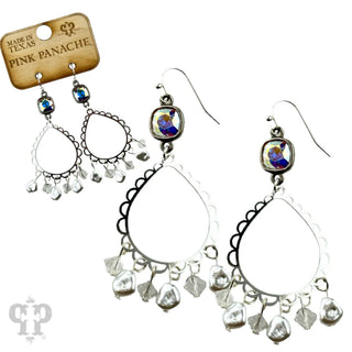 Pearl Bead Teardrop Earrings
