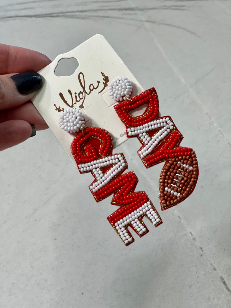OU Game Day Earrings