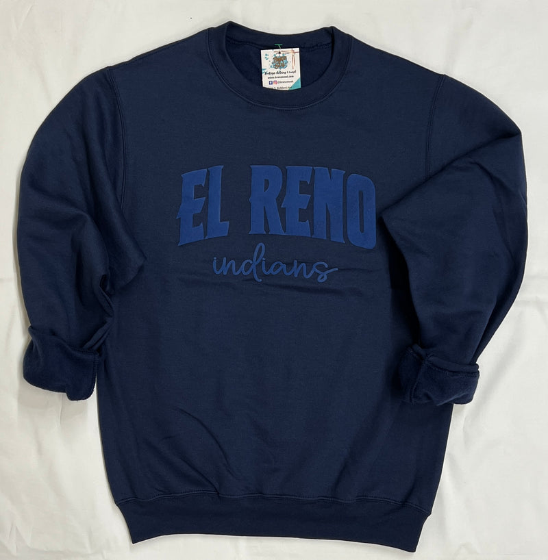 El Reno Indians Puff Ink Sweatshirt