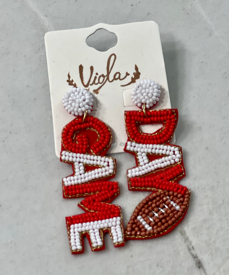 OU Game Day Earrings