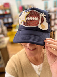 Navy Football Patch Trucker Hat