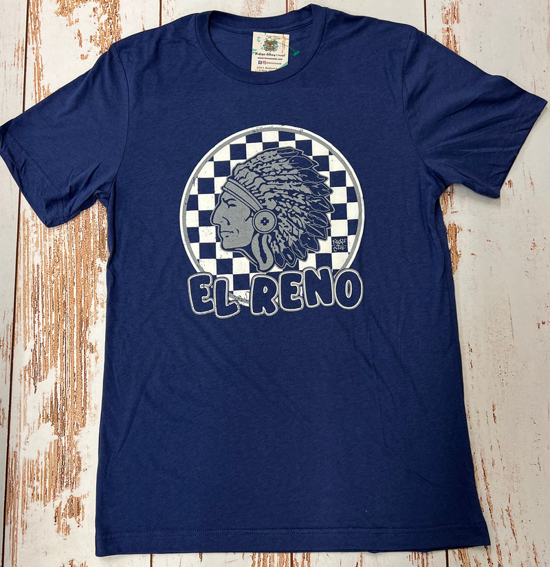 El Reno Indians Checked Tee