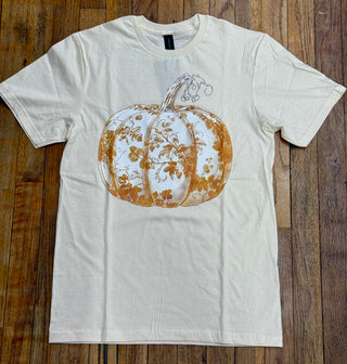 Orange Toile Pumpkin Tee