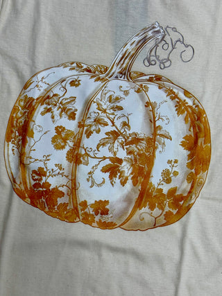 Orange Toile Pumpkin Tee