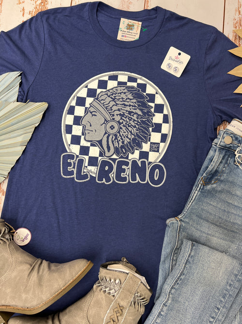 El Reno Indians Checked Tee