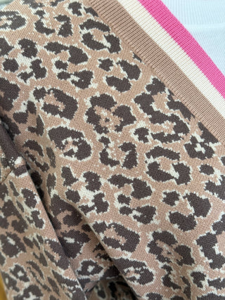 Camel Leopard Cardigan