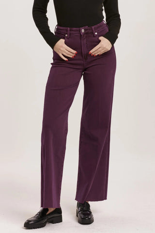 Dear John Fiona Morsaki Purple High Rise Wide Leg Jeans