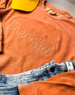 Thankful Embroidery Sweatshirt