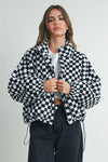 Checkered Teddy Jacket