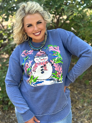 Callie's Snowman Poncho Sweatshirt