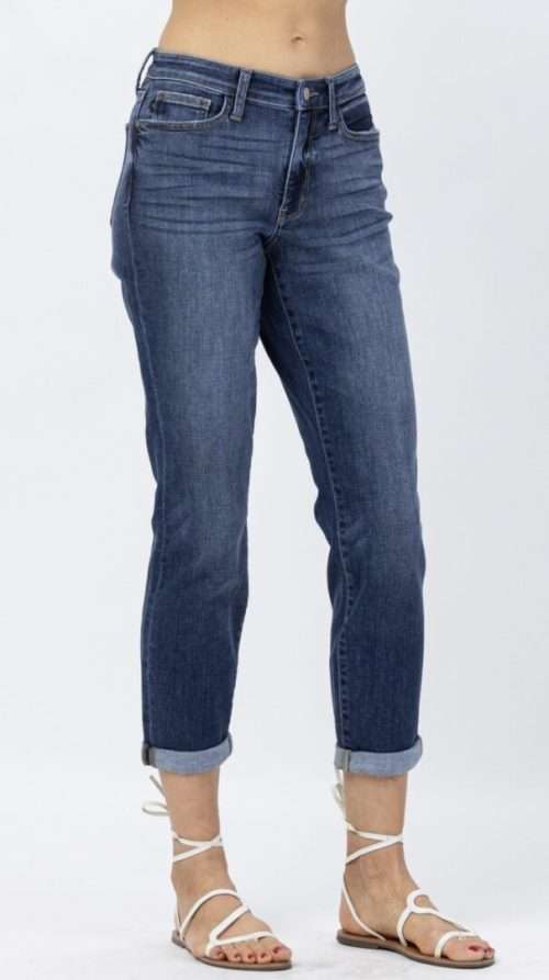 Plus Judy Blue Boyfriend Jeans