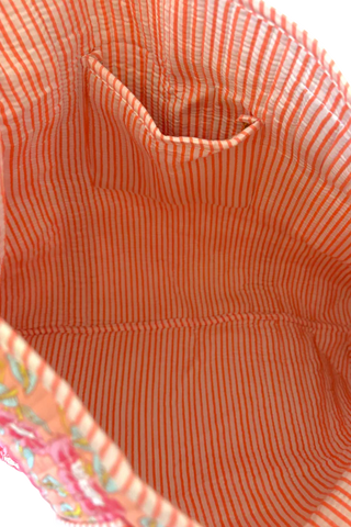 Golden Hour Floral Tote Bag