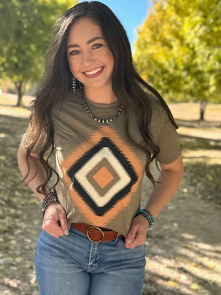 Zig Zag Aztec Tee