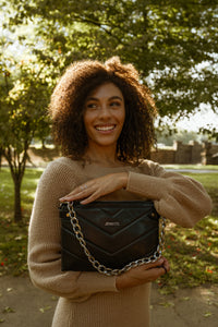 Britt Puffer Crossbody w/ Snaps