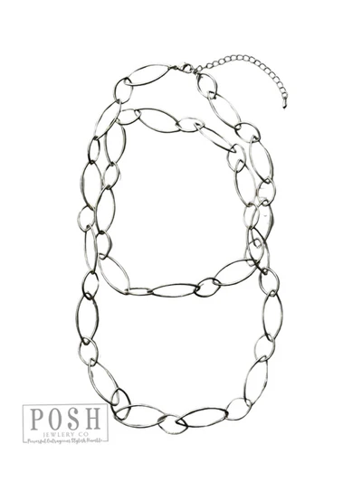 Silver Chain Link Necklace