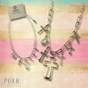 Charm Necklace w/Crosses